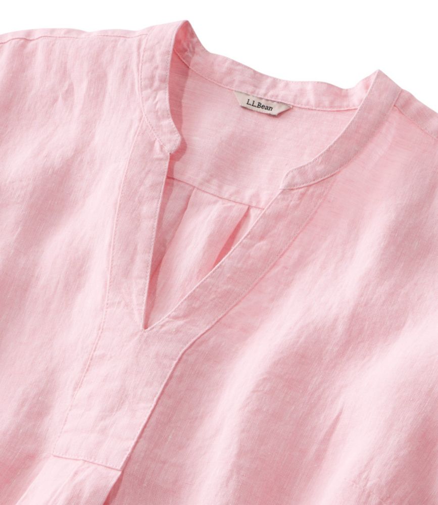 Women's Premium Washable Linen Shirt, Splitneck Tunic LongSleeve Shirts & Tops at L.L.Bean