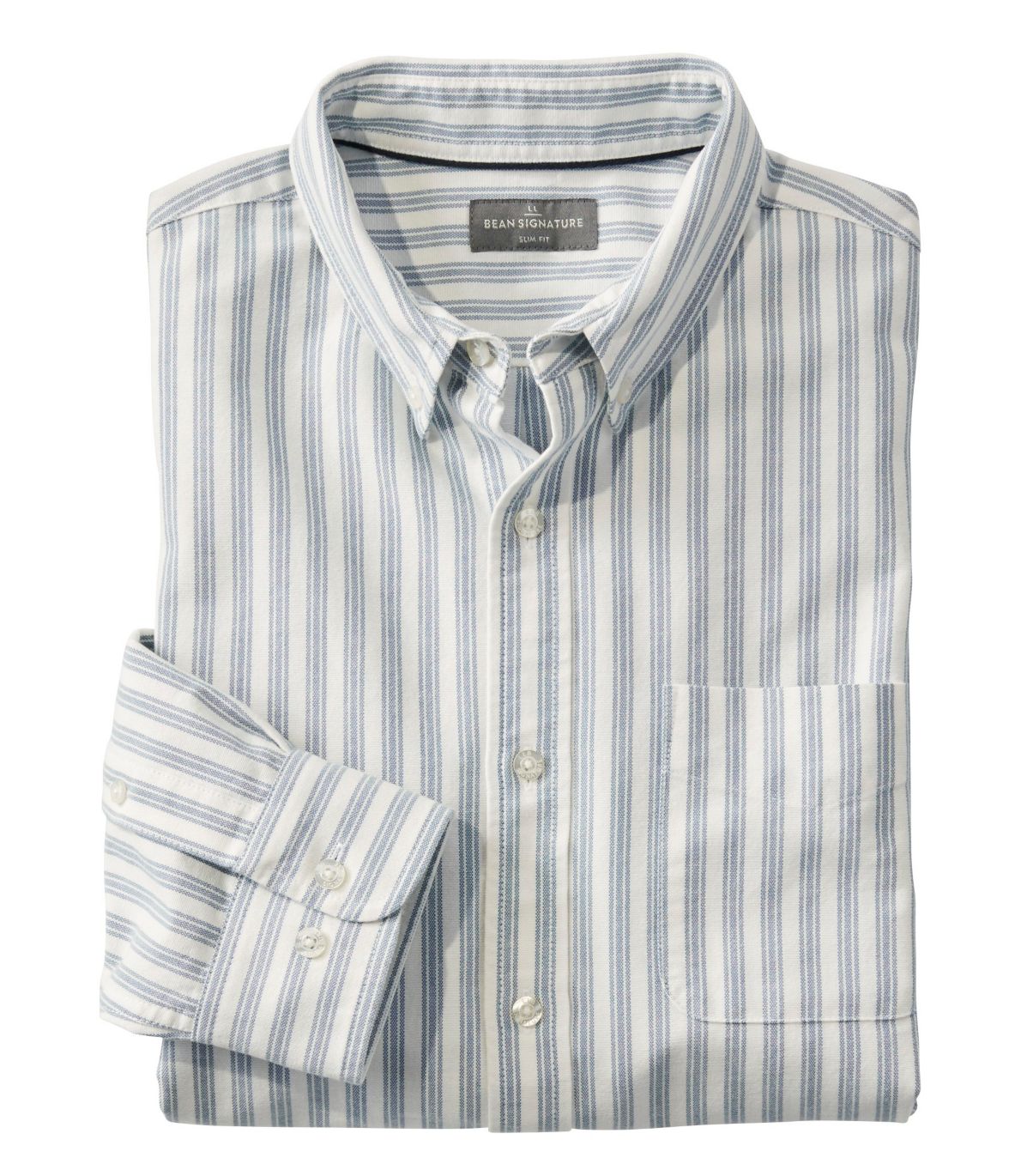 Men's Signature Washed Oxford Cloth Shirt, Stripe at L.L. Bean
