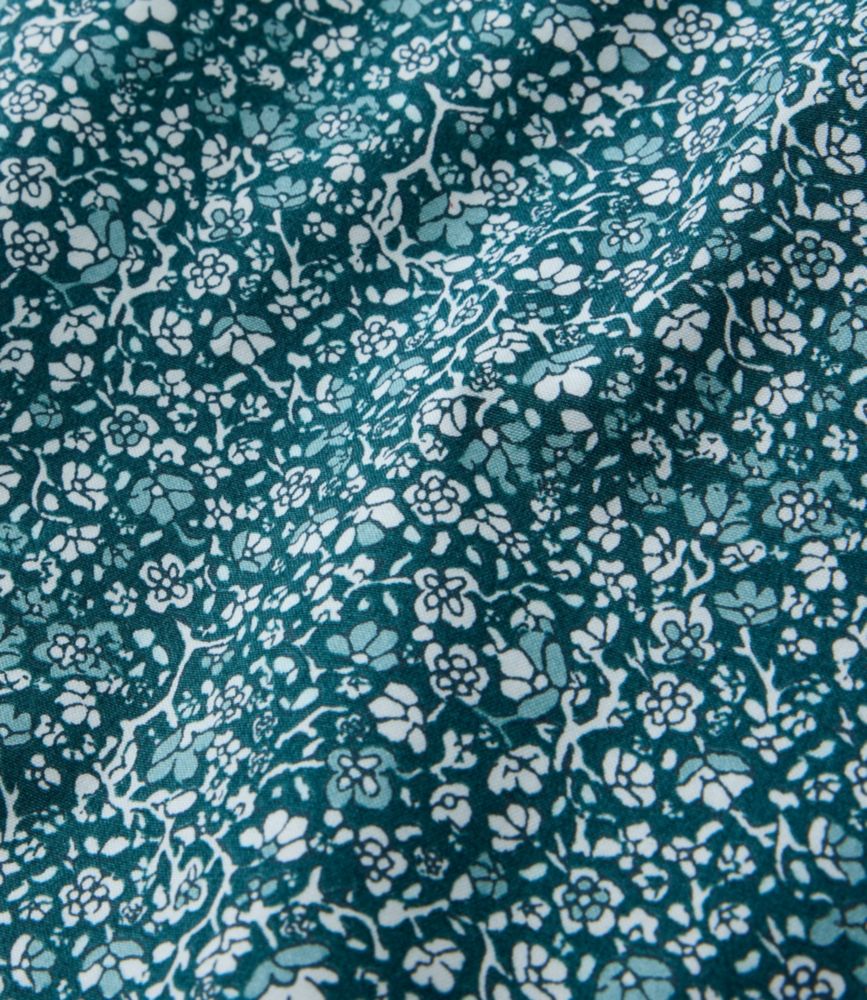 Women's Wrinkle-Free Pinpoint Oxford Shirt, Relaxed Fit Long-Sleeve Print