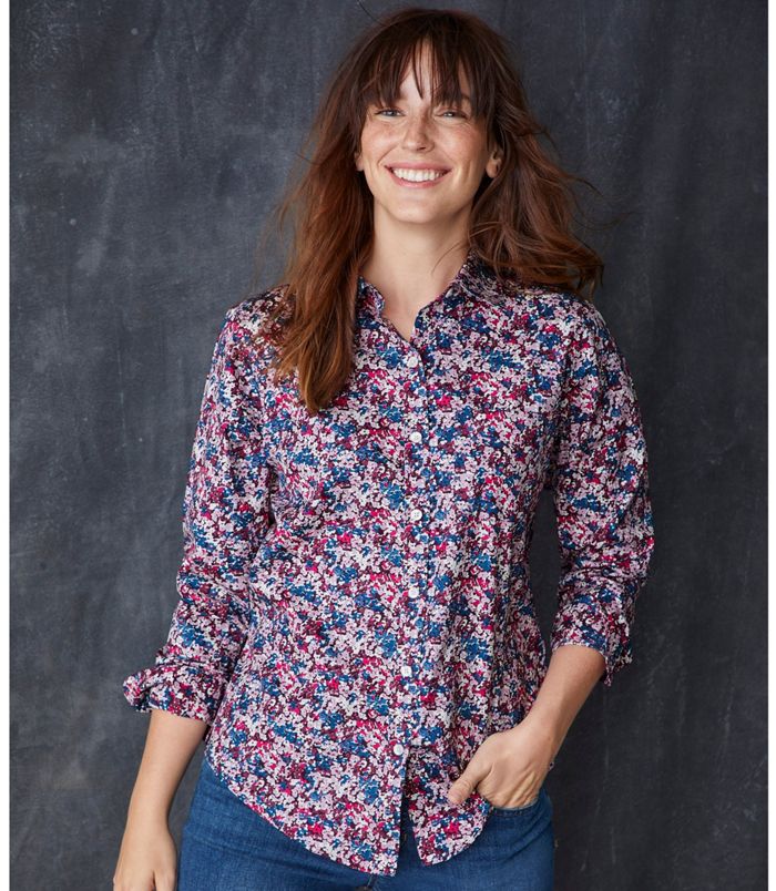 Women’s Wrinkle-Free Pinpoint Oxford Shirt  $17.99