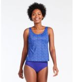 Women's BeanSport Swimwear, Tankini Top, Scoopneck Shell Print