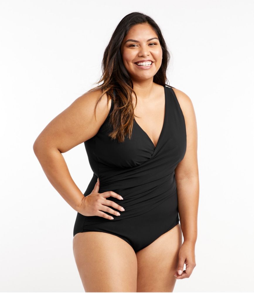 Women's Shaping Swimwear, Tanksuit, Black, small image number 2