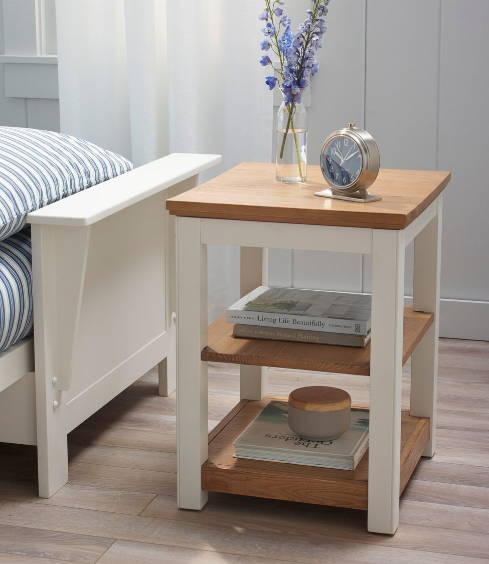 Chairside table deals with storage