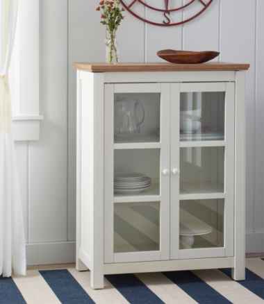 Painted Farmhouse Cabinet, Wood Top