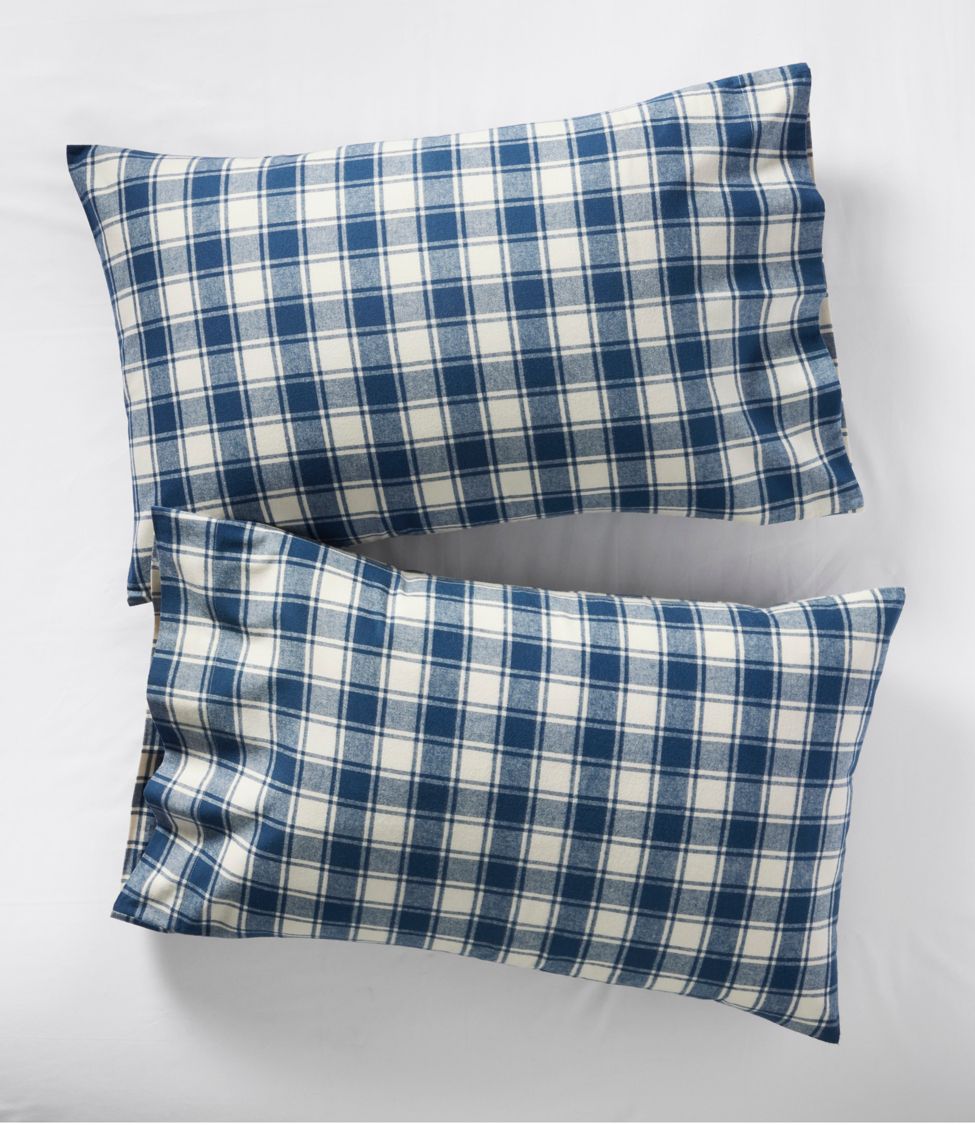 Plaid store flannel pillowcases