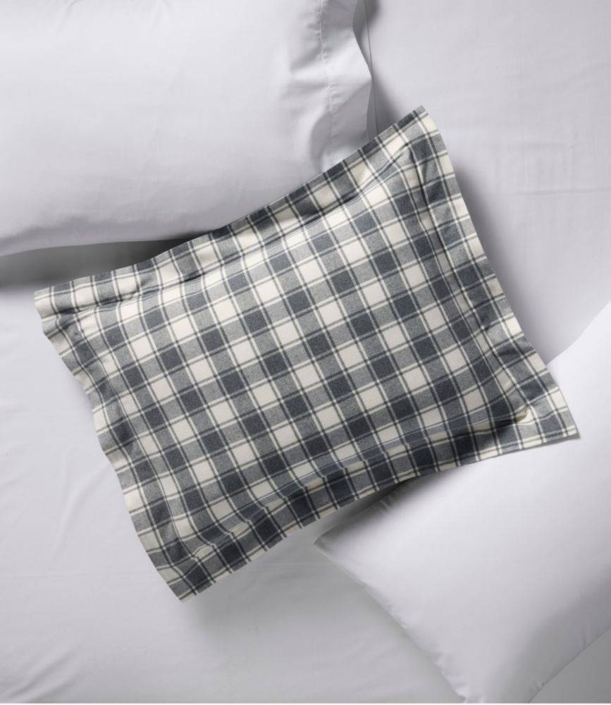 Ultrasoft Comfort Flannel Comforter Cover Collection, Check, Bay Blue/Bone, small image number 4