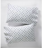Sunwashed Percale Sheet Collection, Leaf Print