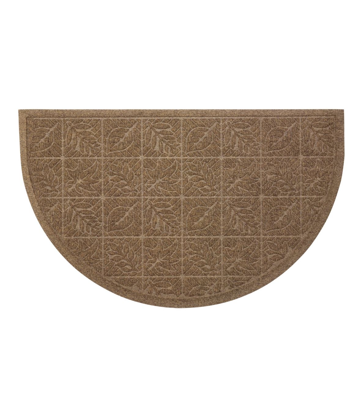 Heavyweight Recycled Waterhog Doormat, Crescent Leaf