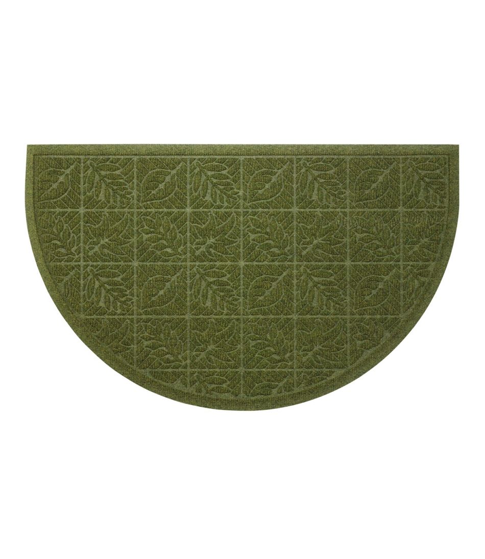 Heavyweight Recycled Waterhog Doormat Crescent Leaf