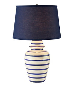 Portland Ceramic Lamp, Stripe