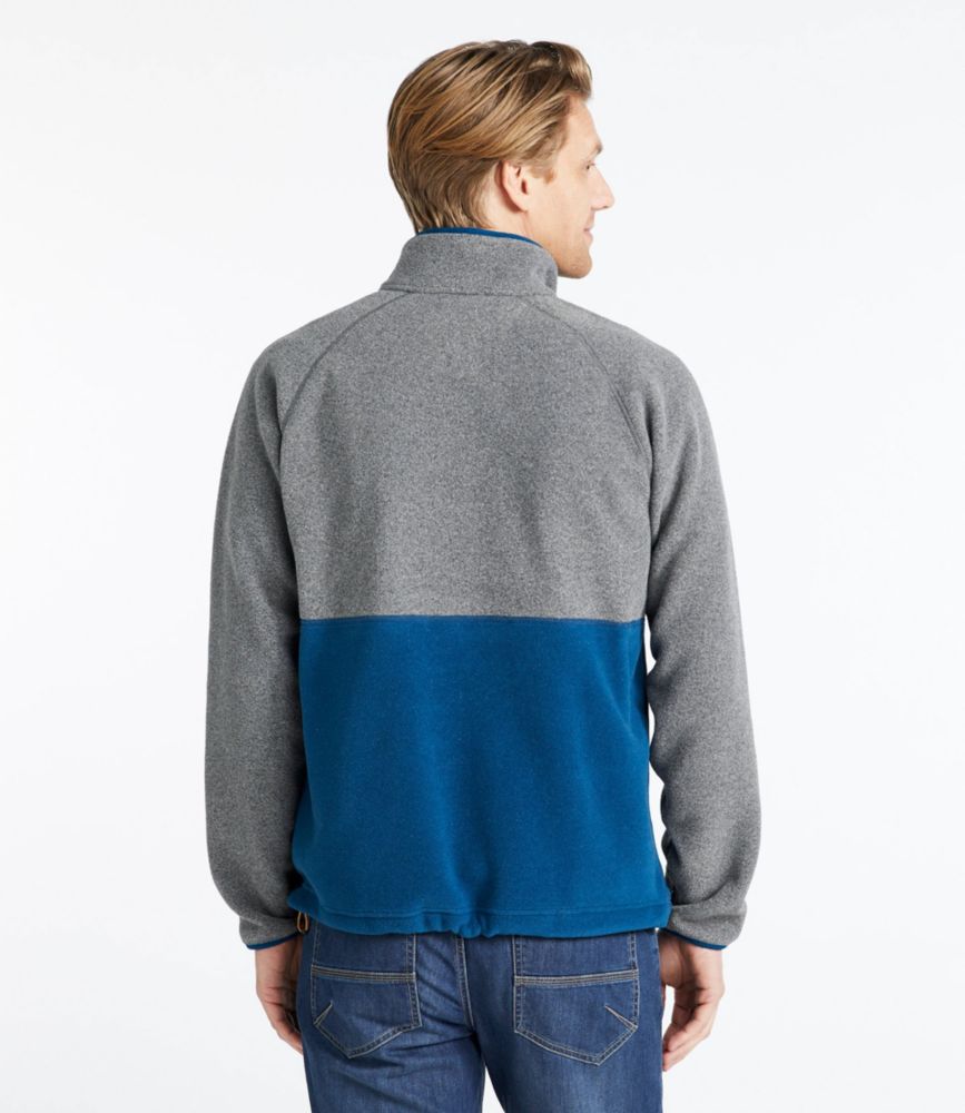 men's mountain classic colorblock fleece pullover