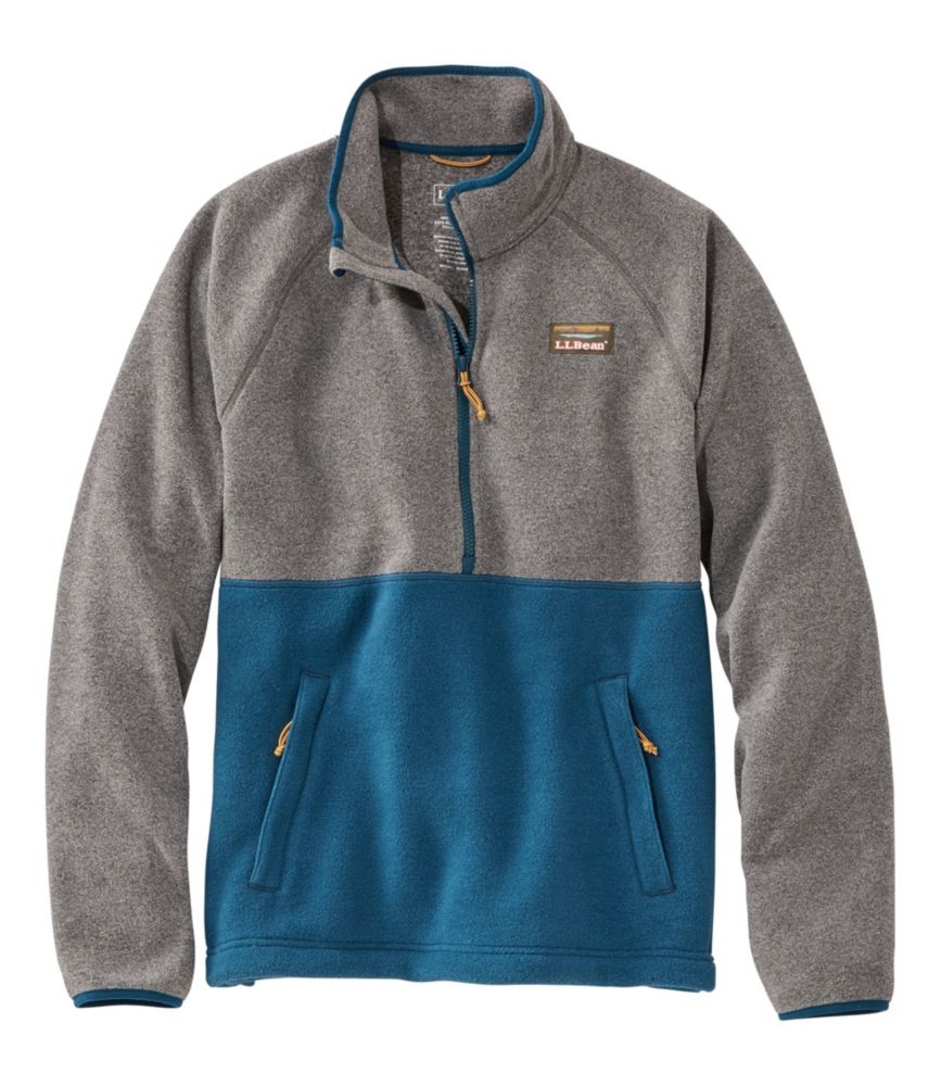 blue fleece pullover