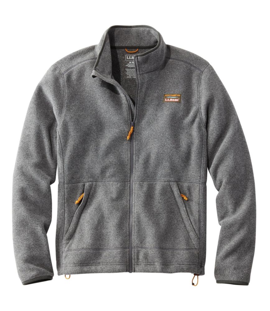 Men's Mountain Classic Fleece Jacket Charcoal Heather Small | L.L.Bean