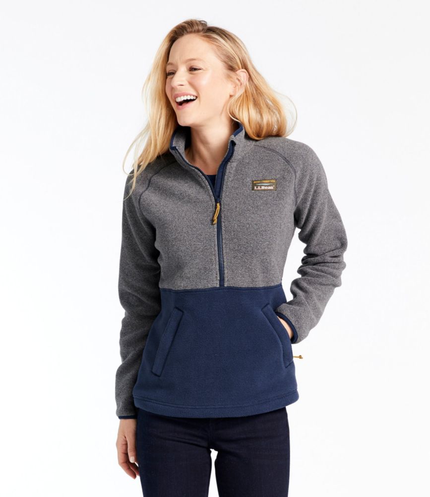 men's mountain classic colorblock fleece pullover