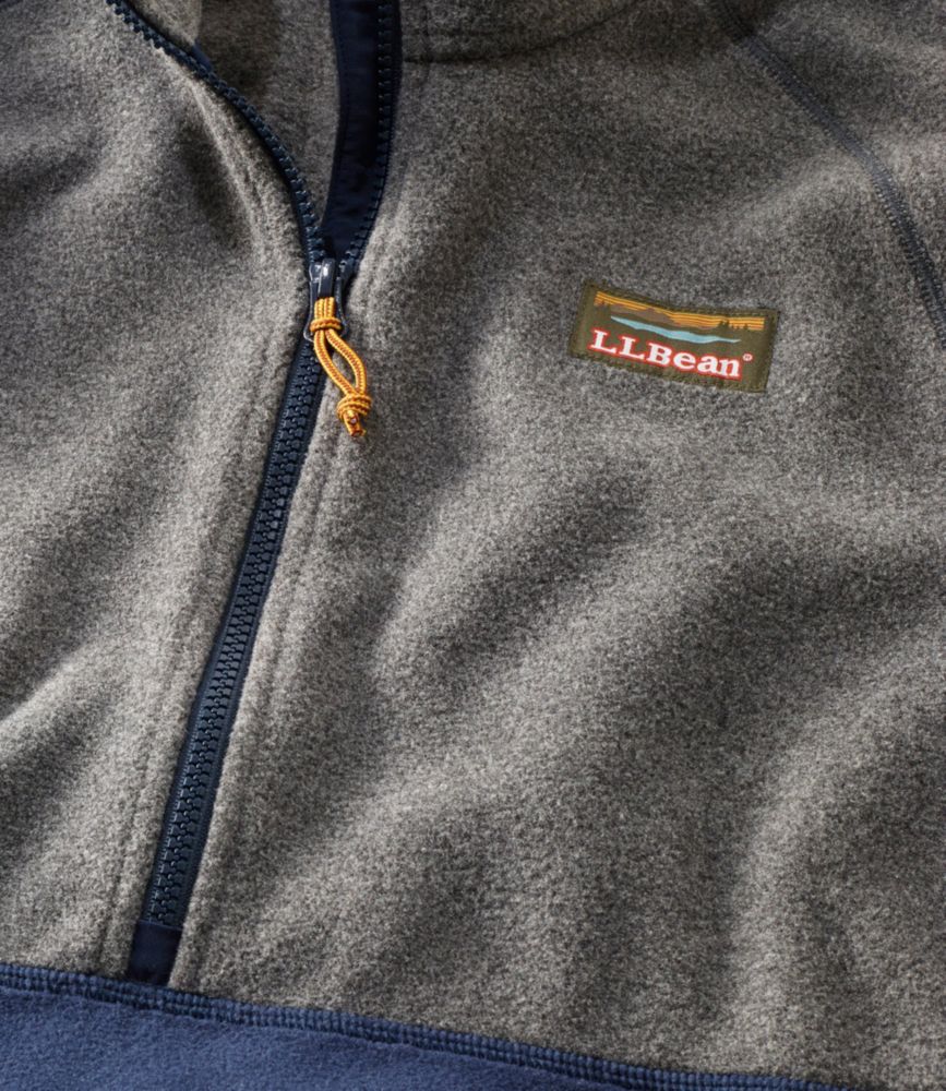 men's mountain classic colorblock fleece pullover