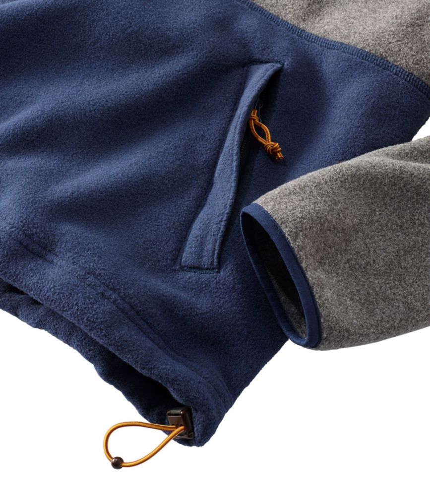 men's mountain classic colorblock fleece pullover
