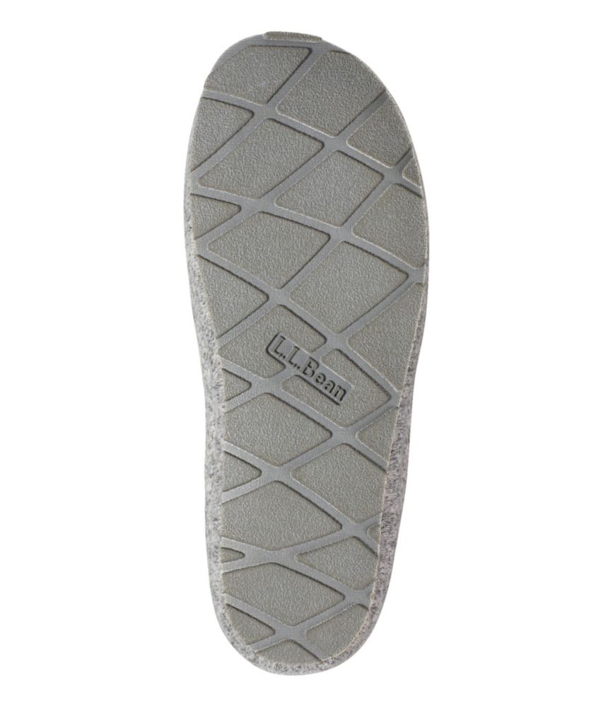 Women's Sweater Fleece Slipper Scuff, Gray Heather, small image number 5