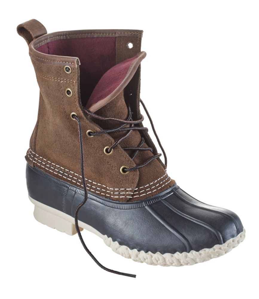 chamois lined bean boots