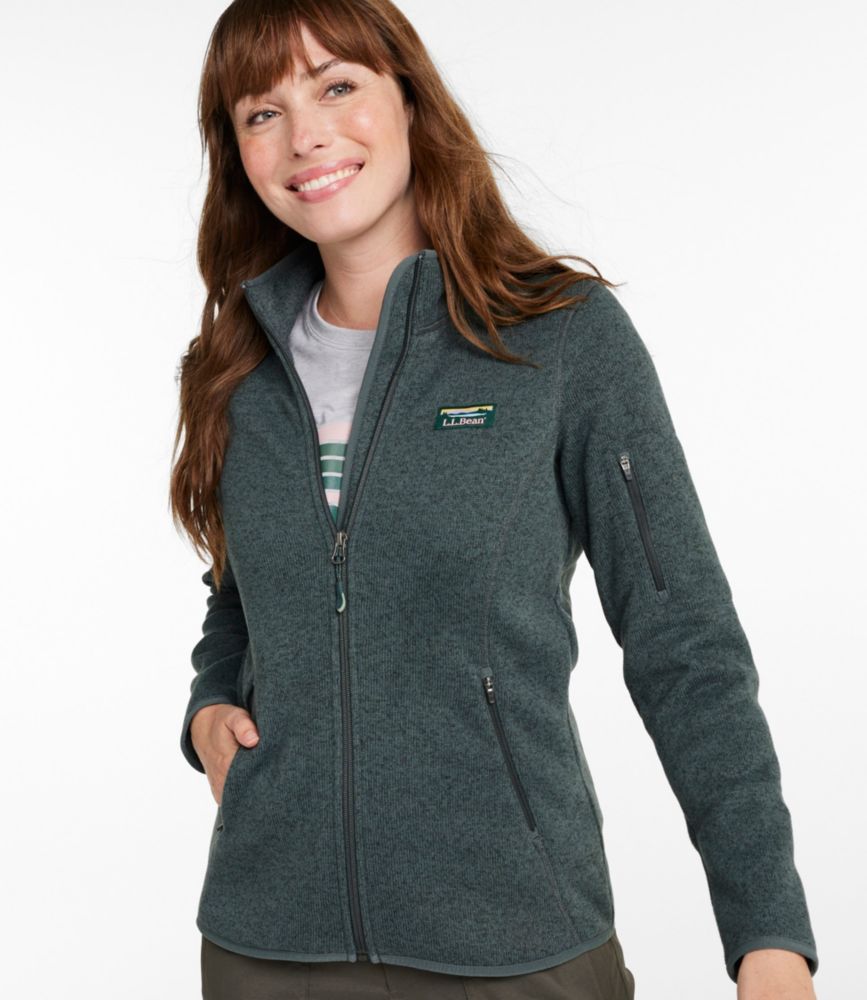 Women's L.L.Bean Sweater Fleece Full-Zip Jacket Otherwise liked the material and color