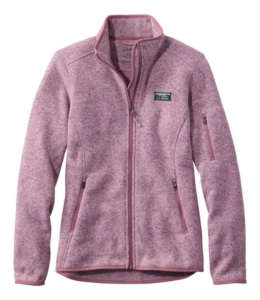 Women's L.L.Bean Sweater Fleece Full-Zip Jacket, Washed Orchid, small image number 1