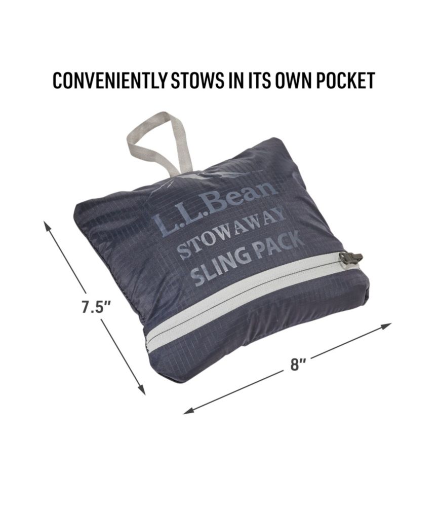 L.L.Bean Stowaway Sling Pack Black