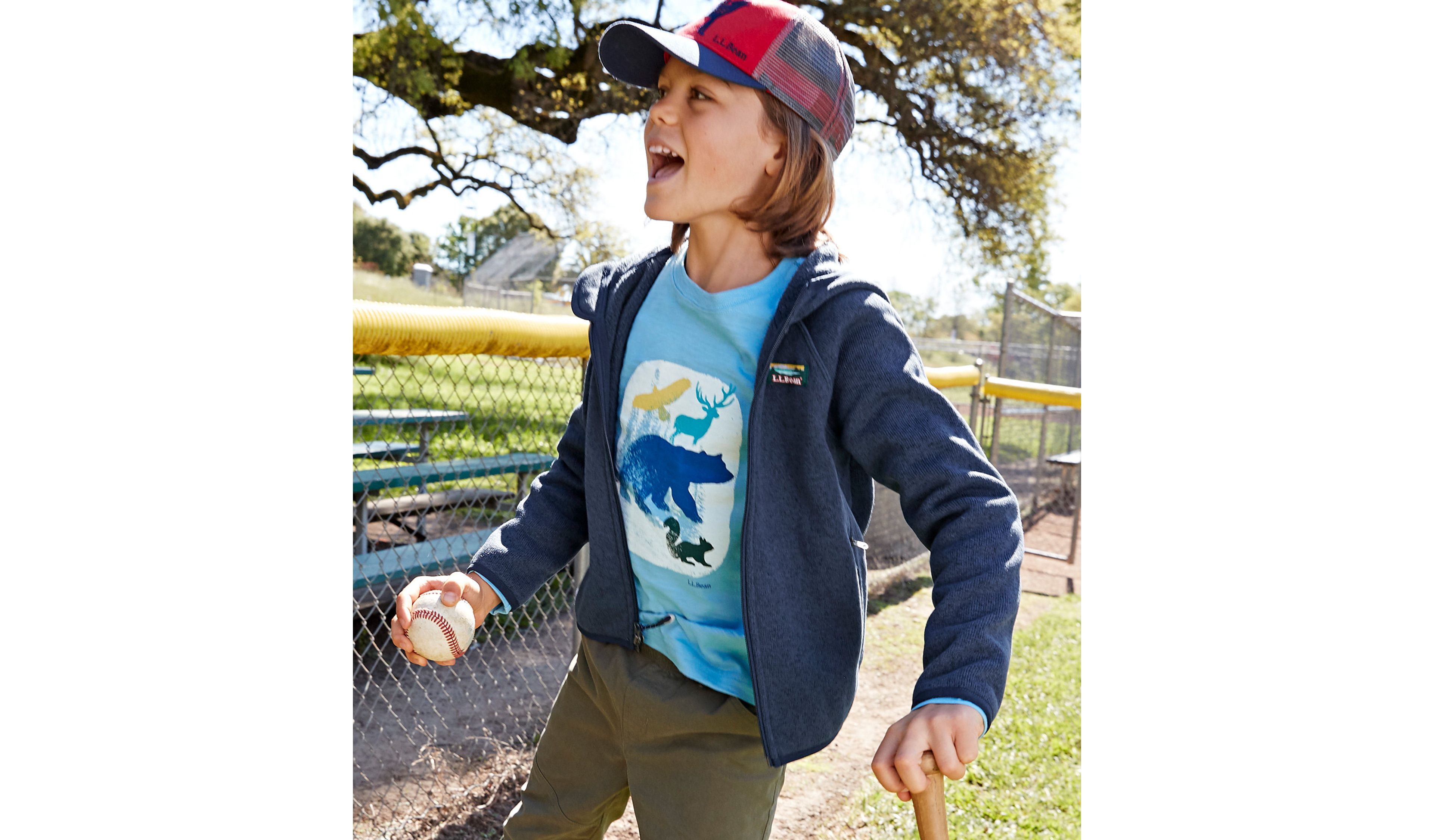Kids' L.L.Bean Sweater Fleece, Hooded