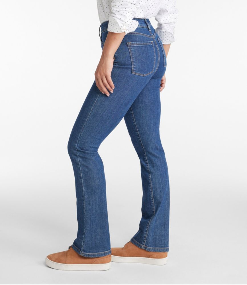 Women's True Shape Jeans, High-Rise Bootcut, Rinsed, small image number 4