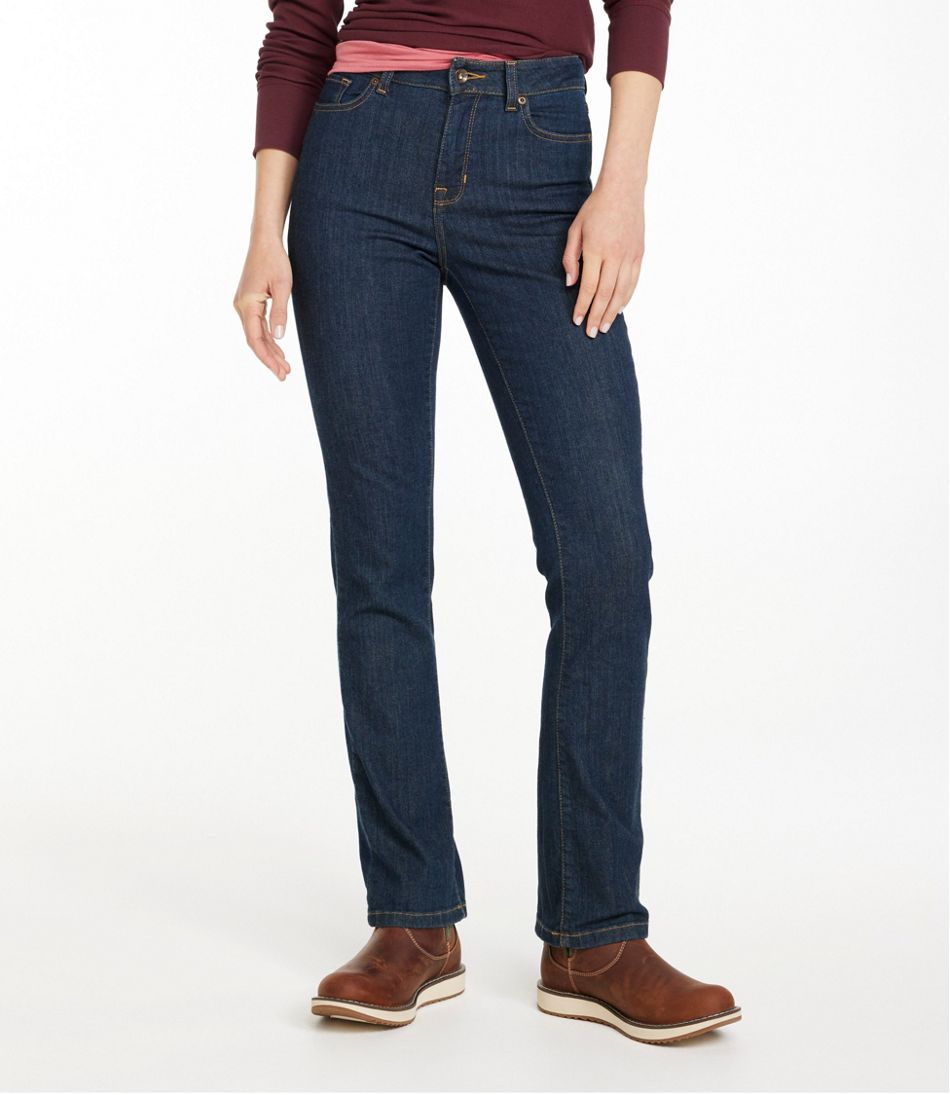 Women's Superstretch Slimming Pull-On Jeans, Classic Fit Straight-Leg at  L.L. Bean