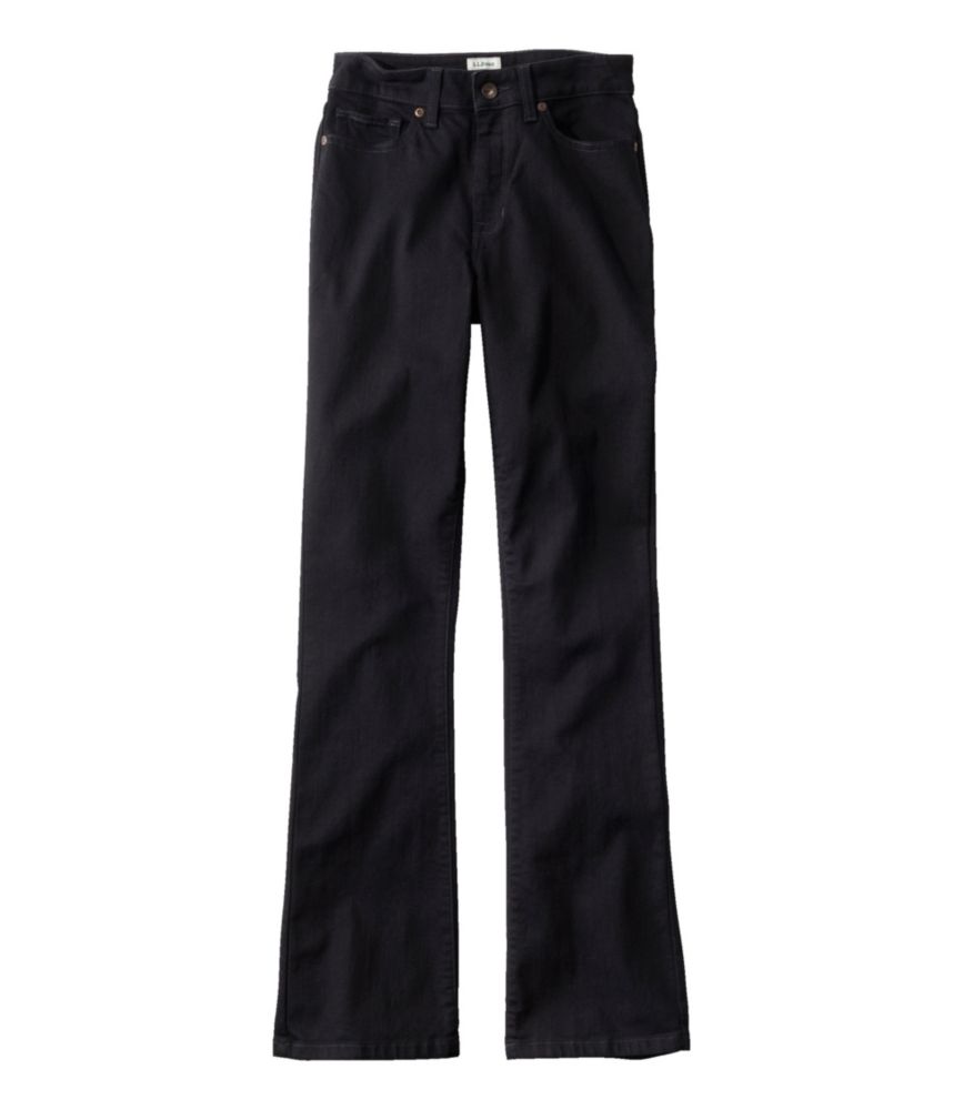 Women's True Shape Jeans, High-Rise Bootcut, Black, small image number 1