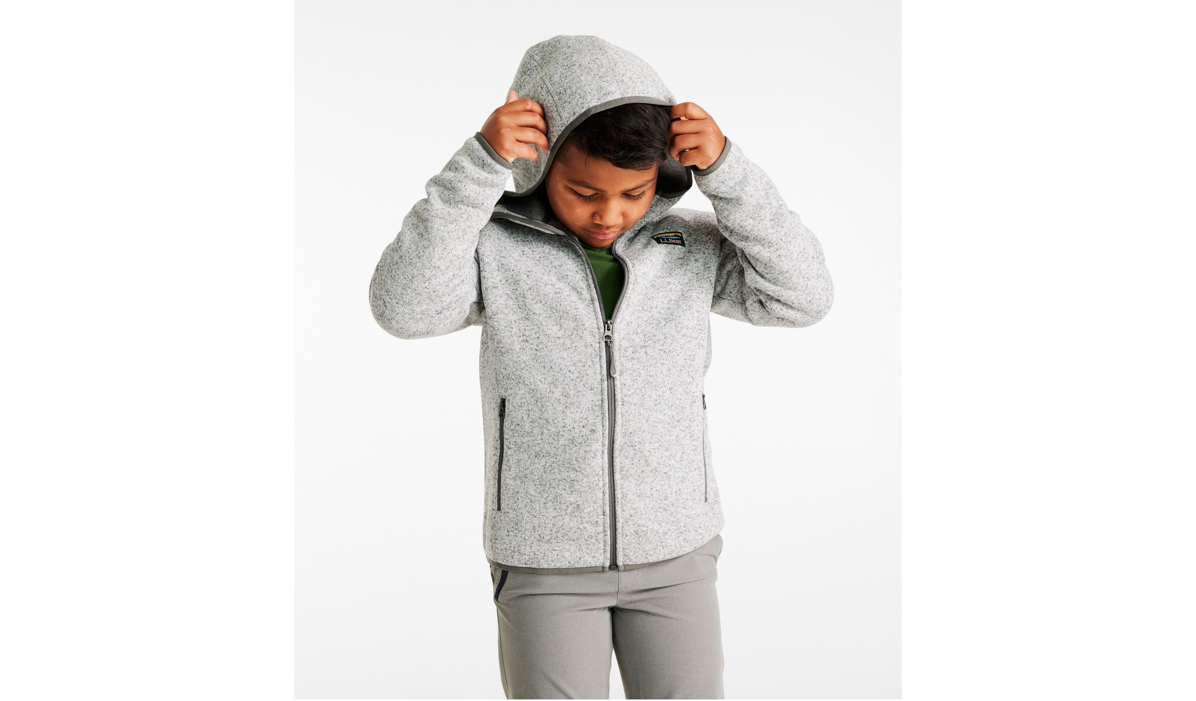 Kids' L.L.Bean Sweater Fleece, Hooded