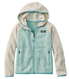 Kids' L.L.Bean Sweater Fleece, Hooded, Colorblock