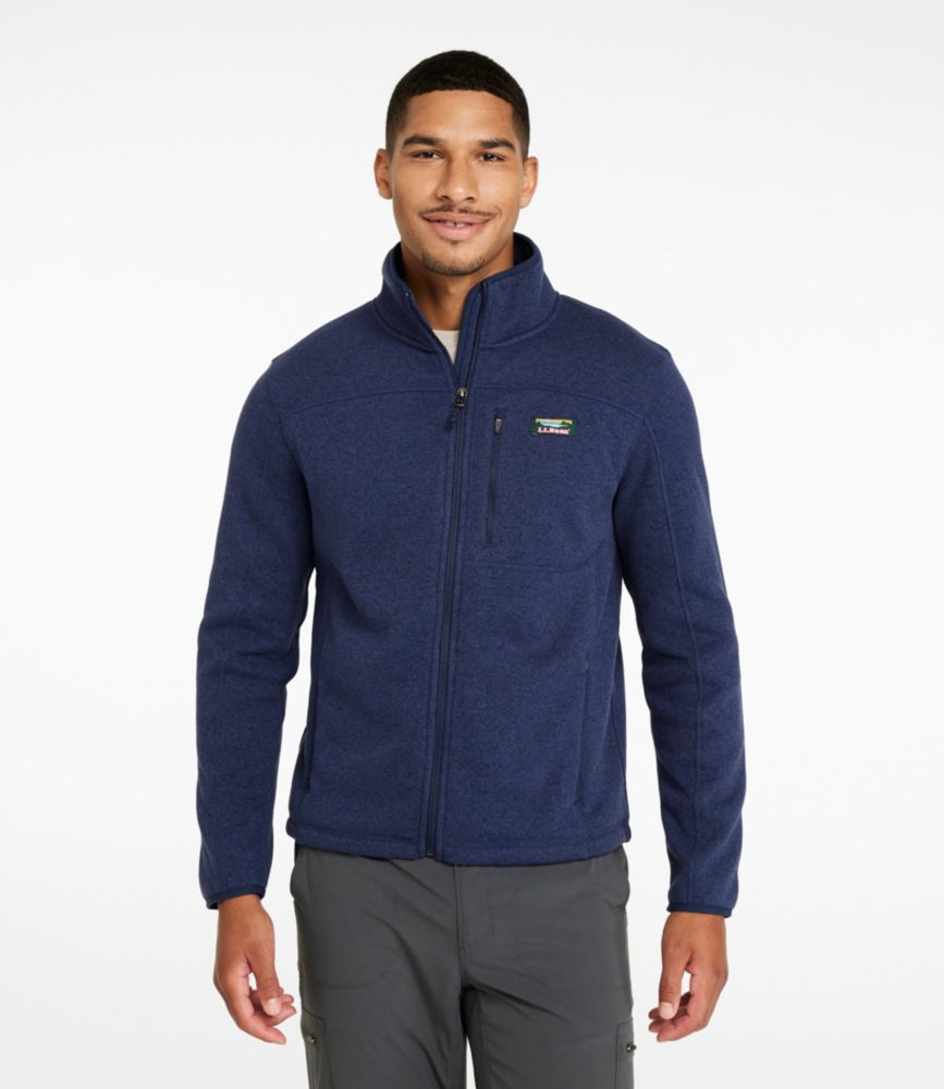 L.L.Bean Men's Sweater Fleece Full-Zip Jacket, Sweater-Knit Style