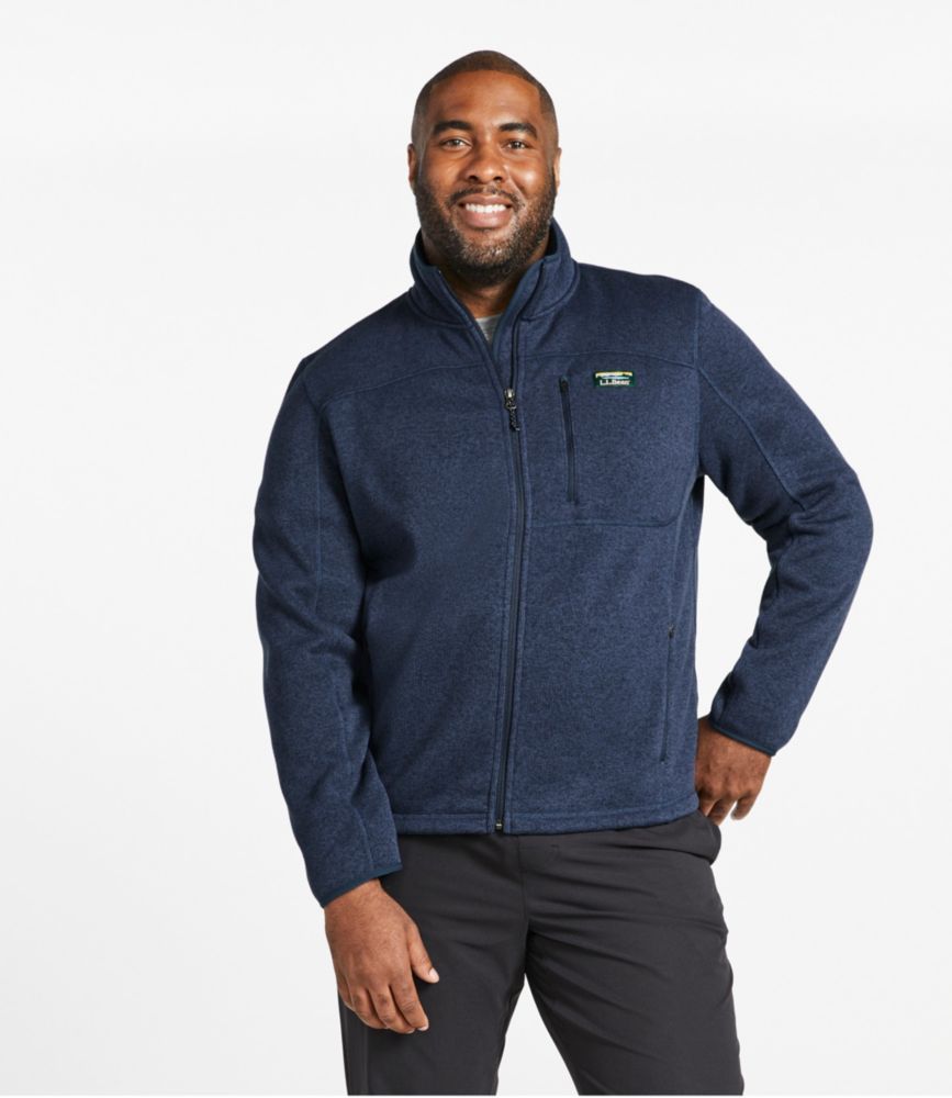 L.L.Bean Men's Sweater Fleece Full-Zip Jacket, Sweater-Knit Style