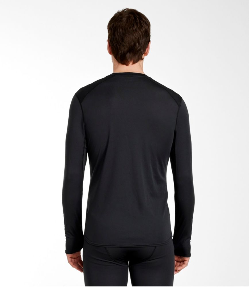 Men's L.L.Bean Lightweight Crew Base Layer, Long Sleeve, Black, small image number 3