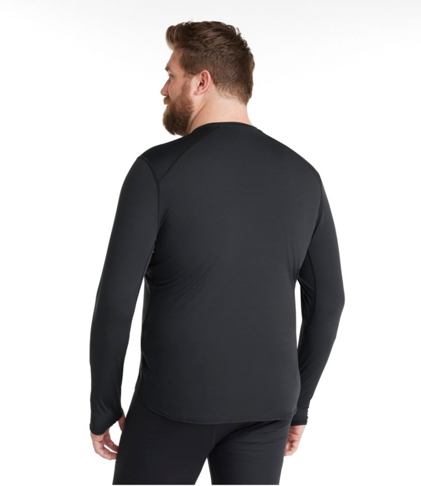 Men's L.L.Bean Lightweight Crew Base Layer, Long Sleeve, Black, small image number 5