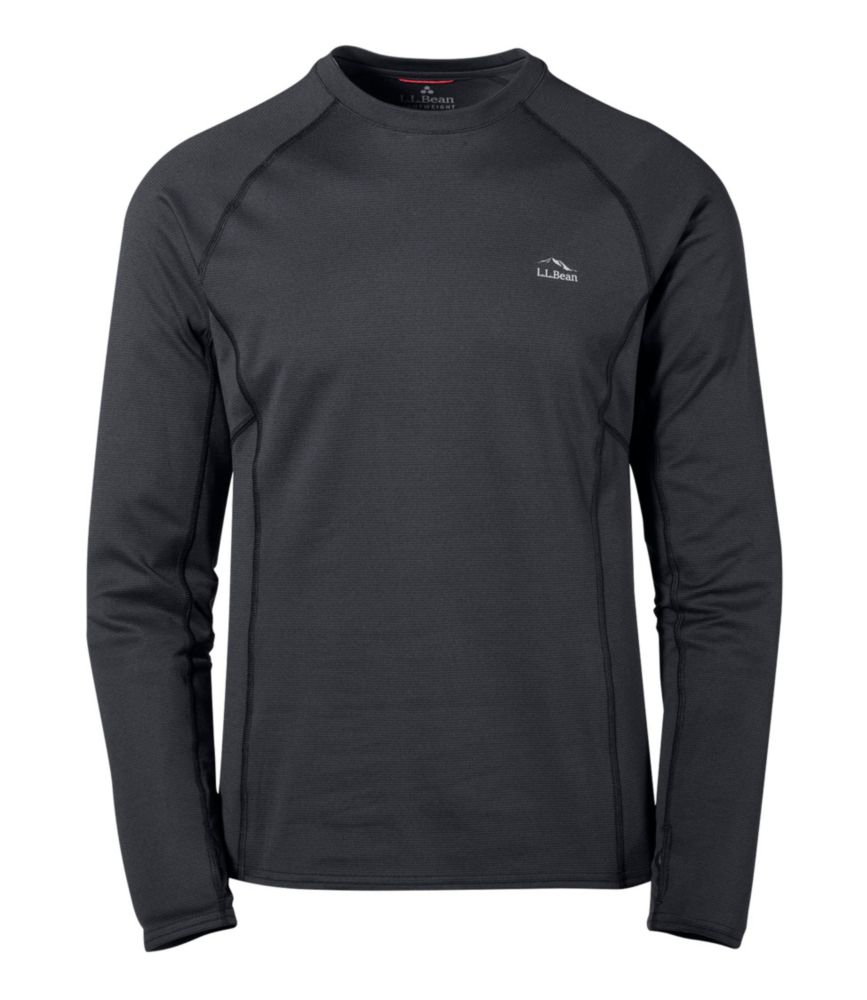 Men's L.L.Bean Midweight Base Layer Crew, Long Sleeve Base Layers at