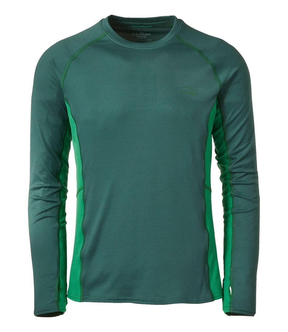 Men's L.L.Bean Midweight Base Layer Crew, Long Sleeve | Base Layers at ...
