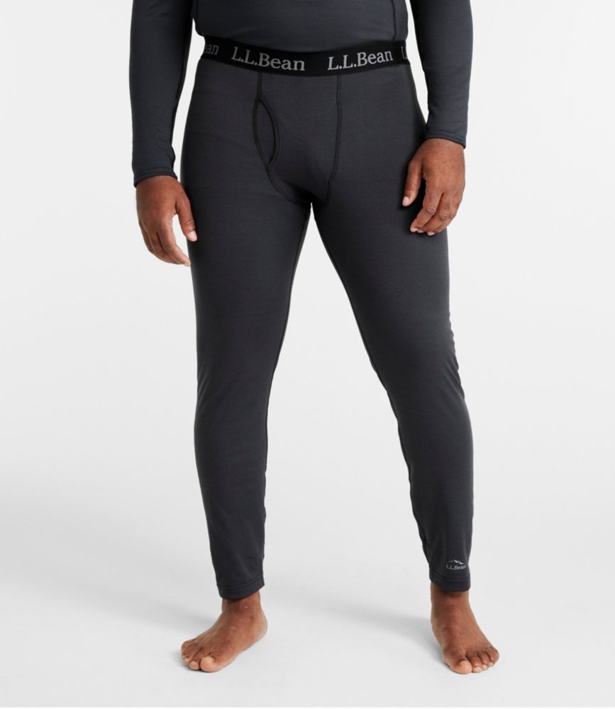 Men's L.L.Bean Midweight Base Layer Pants, Carbon Navy, small image number 4