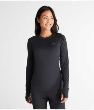 Women's L.L.Bean Lightweight Crew Base Layer, Long Sleeve