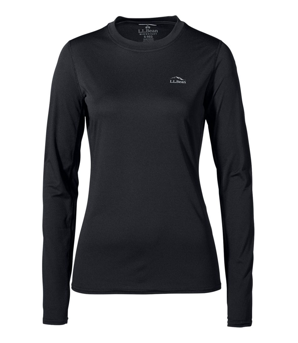 Obermeyer Contessa Black Polyester High-Neck Base Layer Shirt w/Thumb Hooks NEW 
