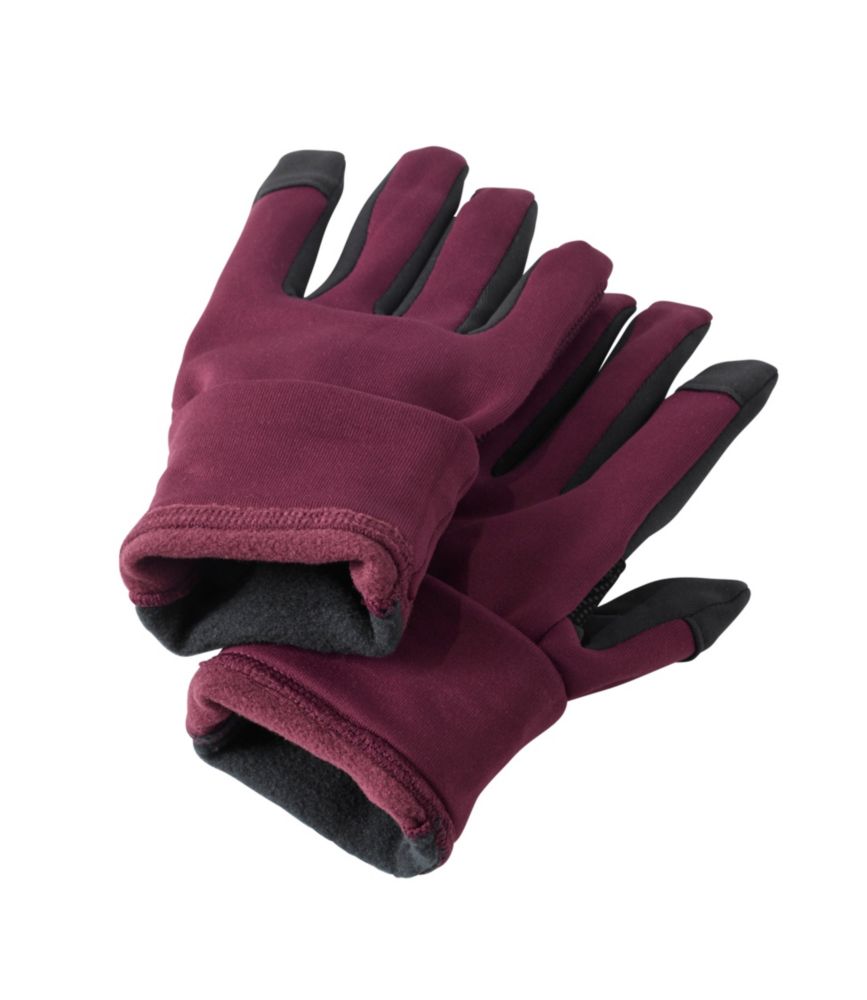 Women's Primaloft Therma-Stretch Fleece Gloves, Black, small image number 3