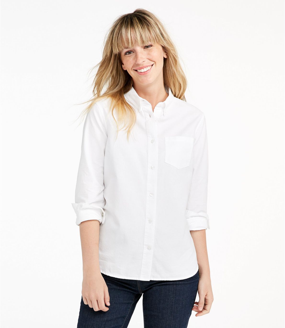 Women's Lakewashed® Organic Cotton Oxford Shirt at L.L. Bean