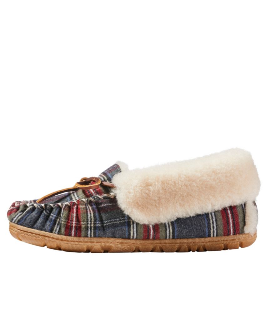 Women's Wicked Good Moccasins, Plaid, Royal Stewart, small image number 2