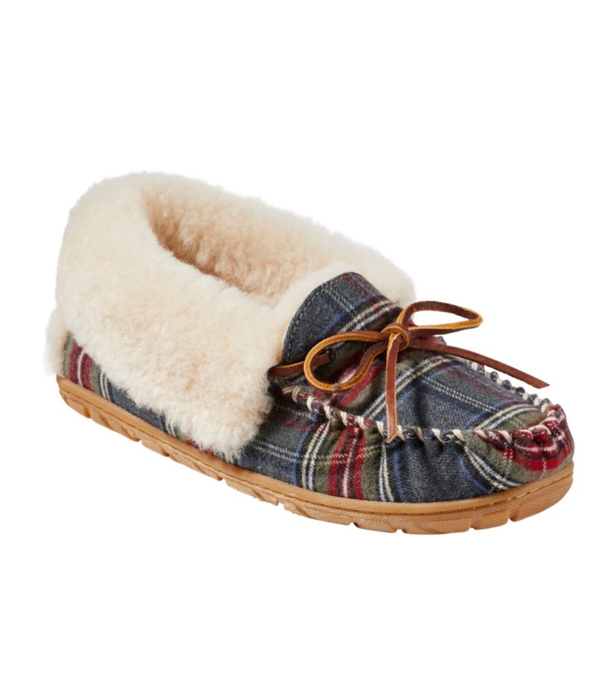 Women's Wicked Good Moccasins, Plaid, Gray Stewart, small image number 6