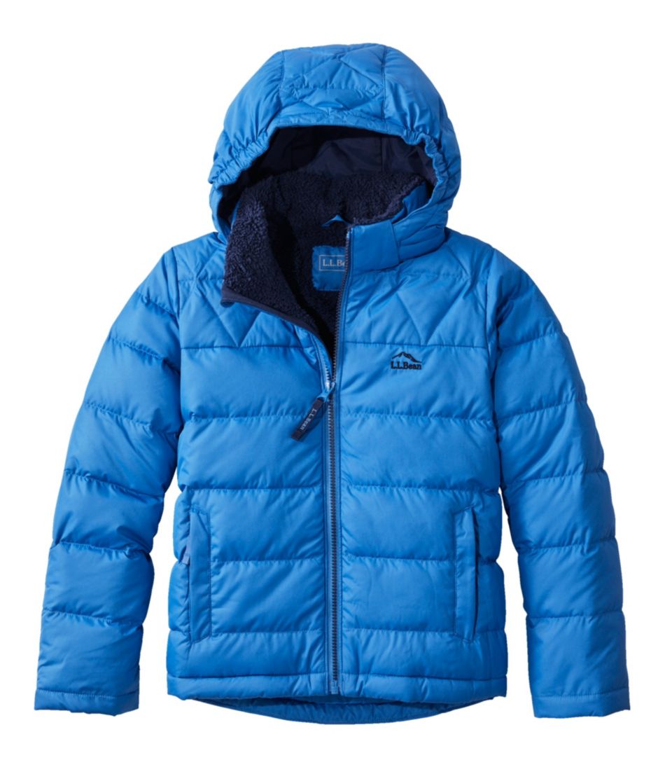HOODED BLUE PUFFER COAT, CHILD HOODED BLUE PUFFER COAT, CHILD