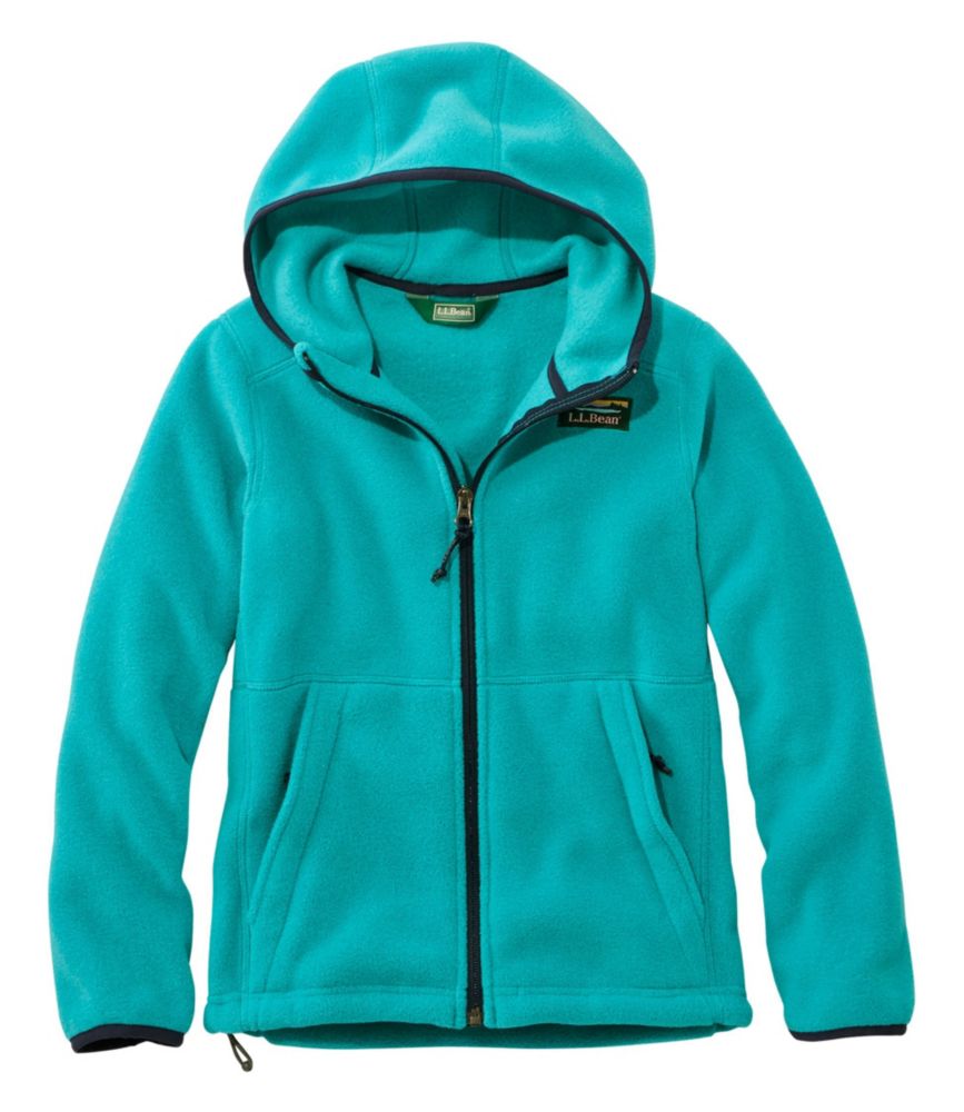 fleece hooded coat