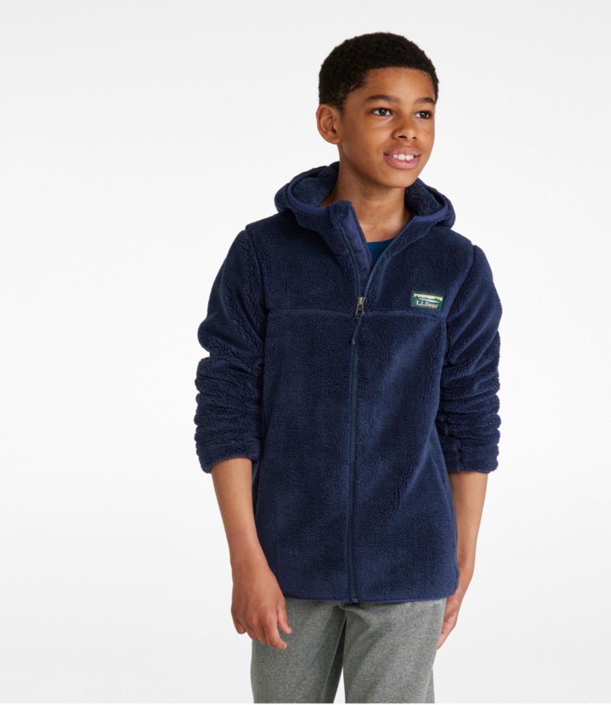 Kids' L.L.Bean Hi-Pile Fleece, Bright Navy, small image number 3