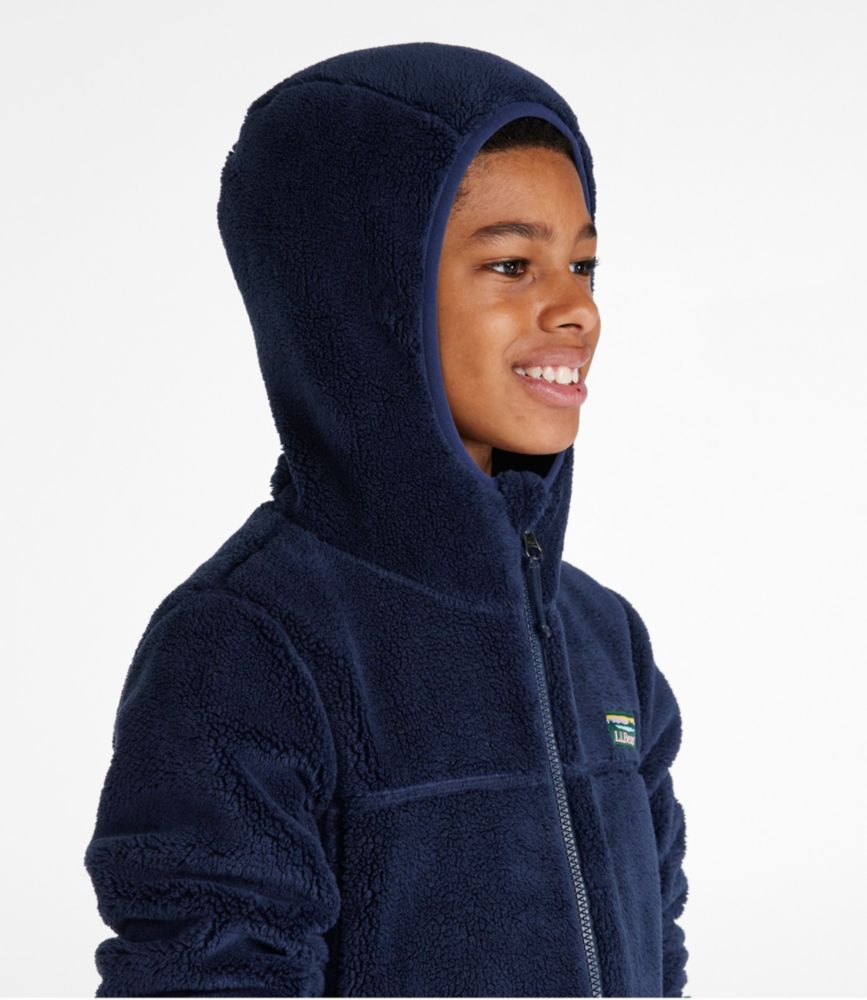 Kids' L.L.Bean Hi-Pile Fleece, Bright Navy, small image number 4