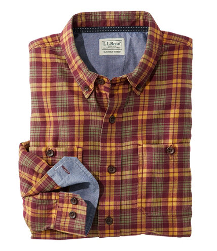 Men's Rangeley Flannel Shirt, Long-Sleeve, Slightly Fitted, Plaid ...