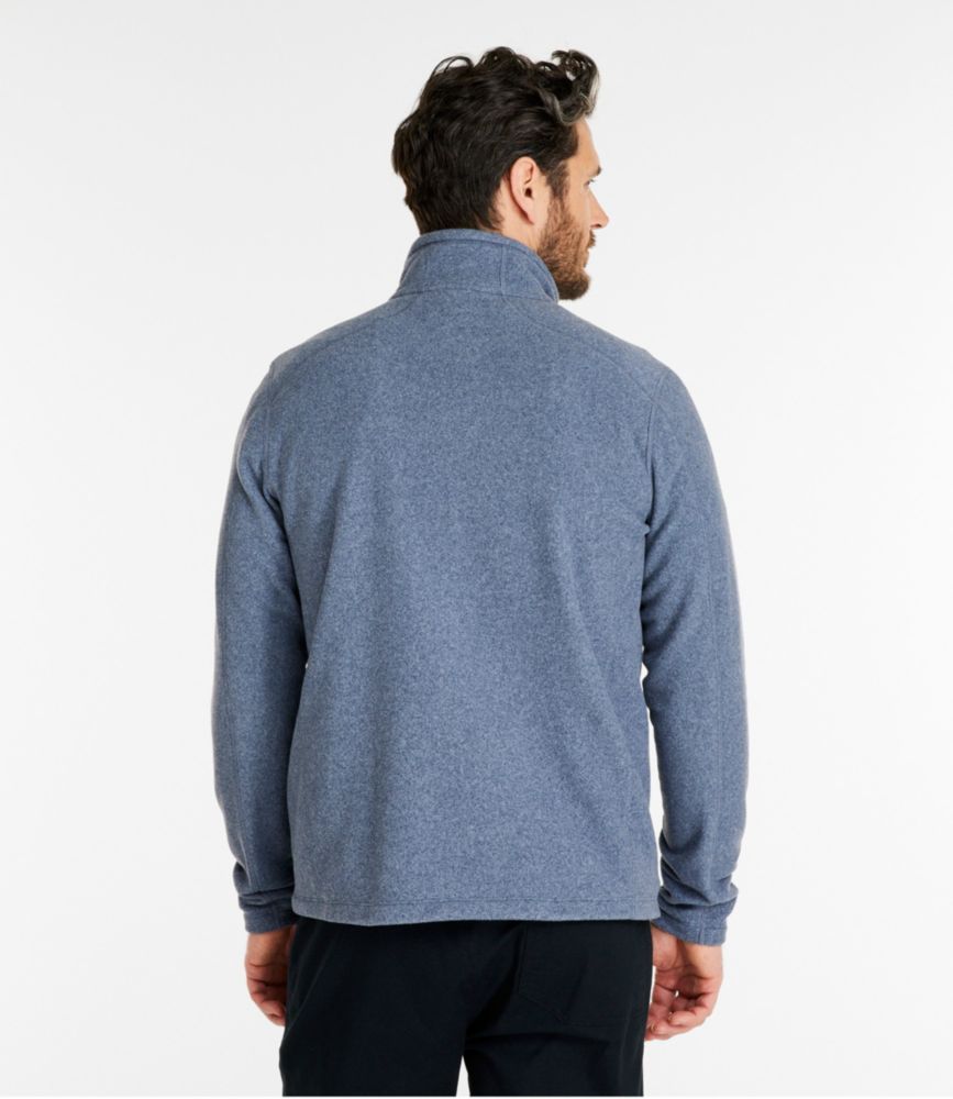 Men's Trail Fleece, Quarter-Zip, Carbon Navy/Iron Blue, small image number 3